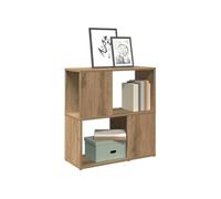 vidaXL Bibliothèque chêne artisanal 60x24x63 cm bois d'ingénierie Marron
