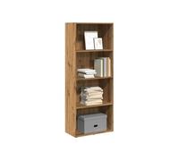 vidaXL Bibliothèque chêne artisanal 60x30x152 cm bois d'ingénierie Marron
