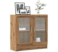 vidaXL Bibliothèque chêne Artisanal 82,5x30,5x80 cm Bois d'ingénierie, bibliothèque, Armoire de Rangement, Support de Rangement, étagère