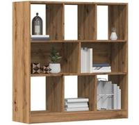 Bibliothèque chêne artisanal 97,5x29,5x100 cm bois d ingénierie Marron G