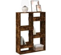 vidaXL Bibliothèque chêne fumé 100x33x135 cm bois d'ingénierie Marron