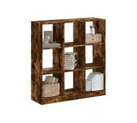 vidaXL Bibliothèque Chêne fumé, bois d'ingénierie, 102x32x108 cm, Marron
