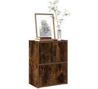 vidaXL Bibliothèque chêne fumé 40x24x52 cm bois d'ingénierie, étagère à livres, support de rangement, support à livres, 860359