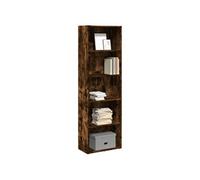 Bibliothèque chêne fumé 60x30x189 cm bois d'ingénierie857921
