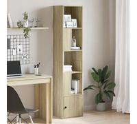 Bibliothèque chêne fumé 70x36x189 cm bois d'ingénierie étagère vidaXL