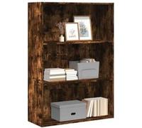 vidaXL Bibliothèque 80x30x114 cm Chêne fumé Bois d'ingénierie Marron