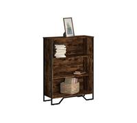 vidaXL Bibliothèque en bois d'ingénierie chêne fumé 80x31x106 cm Marron