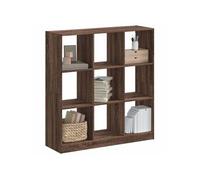 Bibliothèque chêne marron 102x32x108 cm bois d ingénierie Marron G