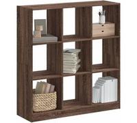 Bibliothèque chêne marron 102x32x108 cm bois d ingénierie Marron G