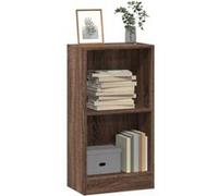 Bibliothèque chêne marron 40x24x76 cm bois d ingénierie G