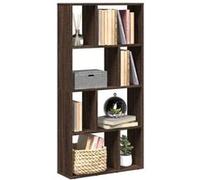Bibliothèque chêne marron 60x20x120 cm bois d ingénierie Marron G