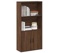Bibliothèque chêne marron 60x24x120 cm bois d ingénierie