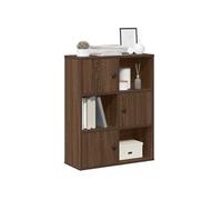 Bibliothèque chêne marron 60x24x76,5 cm bois d ingénierie