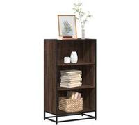 Bibliothèque chêne marron 60x35x107,5 cm bois d ingénierie Marron G