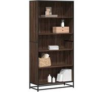 Bibliothèque chêne marron 80,5x35x170,5 cm bois d ingénierie G