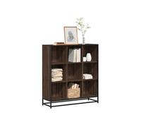 vidaXL Bibliothèque chêne marron 97,5x33x107,5cm bois ingénierie métal