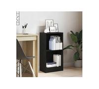 Bibliothèque chêne noir 40x24x76 cm bois d ingénierie