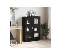 Bibliothèque chêne noir 82,5x30,5x115 cm bois d ingénierie