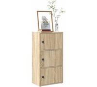 vidaXL Bibliothèque chêne Sonoma 40×24×77 cm – Bois d'ingénierie, étagère à livres Marron