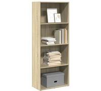 vidaXL Bibliothèque Chêne Sonoma Bois d'ingénierie 60x30x152 cm Marron