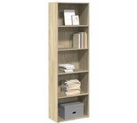 vidaXL Bibliothèque chêne Sonoma 60x30x189 cm bois d'ingénierie Marron