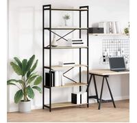 vidaXL Étagère Chêne Sonoma 80 x 30 x 189,5 cm Bois d'ingénierie, Étagère Industrielle Moderne, Rangement en étagères, déco pour Organiser ta Maison, Meuble Livre Libre