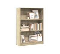 vidaXL Bibliothèque chêne Sonoma 80x24x109 cm Bois d'ingénierie, étagère à Livres, Porte-Livres, Support à Livres, Armoire de Rangement