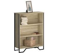 Bibliothèque chêne sonoma 80x31x106 cm bois d ingénierie Marron G