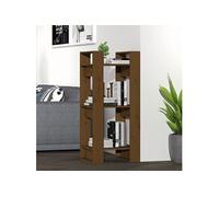 vidaXL Bibliothèque/Cloison Marron miel 41x35x91 cm Bois massif