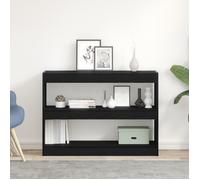 vidaXL Bibliothèque Chêne Noir 100 x 30 x 72 cm Bois d'ingénierie, Étagère Moderne, Design rectangulaire, Grand Espace de Rangement, étagères Robustes pour Le Salon, présentation Efficace