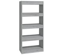 Bibliothèque/Cloison Sonoma gris 60x30x135 cm Bois d'ingénierie