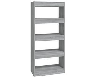 Bibliothèque/Cloison Sonoma gris 60x30x135 cm Bois d'ingénierie