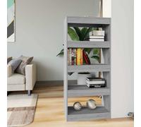 vidaXL Bibliothèque/Cloison Sonoma gris 60x30x135 cm Bois d'ingénierie