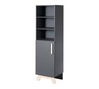 Bibliothèque Colonne 1 Porte 3 Niches Jara Gris Anthracite TU