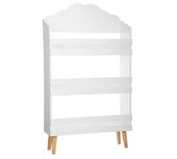 Bibliothèque coloris Blanc en bois - Longueur 58 cm x largeur 100 cm x Hauteur 18 cm