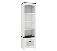 Bibliothèque Confortable Chambre d'Enfant Meuble Blanc Étagère Meuble Armoire