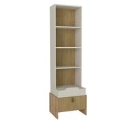 Bibliothèque Confortable Chambre d'Enfants Beige Étagère Moderne Armoire