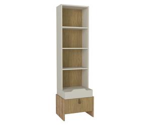 Bibliothèque Confortable Chambre d'Enfants Beige Étagère Moderne Armoire