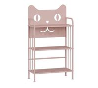 Bibliothèque créative, étagère à livres de sol à 3/4 couches, rangement en fer robuste, assemblage facile pour salon, chambre à coucher, chambre d'enfant