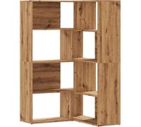 Bibliothèque d'angle 4 niveaux chêne artisanal bois ingénierie