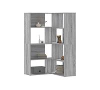 vidaXL Bibliothèque d'angle à 4 niveaux Sonoma gris – Bois d'ingénierie