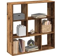 Bibliothèque de séparation sobre aspect bois ancien 102x29x103,5 cm - Bibliothèques FR4149156 1parcel