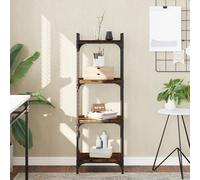 Bibliothèque de style élégant 4 étagères chêne fumé 40x30x120 cm bois composite - Bibliothèques Hommie4839817 1parcel