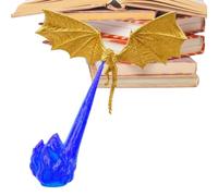 Bibliothèque décorative imprimée 3D Dragon Flamme | Étagère décorative Dragon pour la maison, le salon, la chambre à coucher, la bibliothèque