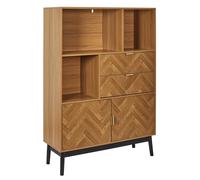 Bibliothèque Design "Felix" 140cm Marron