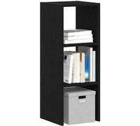 vidaXL Bibliothèque empilable chêne noir 30x30x80 cm, bois d'ingénierie