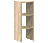 Bibliothèque empilable chêne sonoma - 30x30x80 cm - Bois d'ingénierie - Empilable - 60 kg capacité - Facile à entretenir