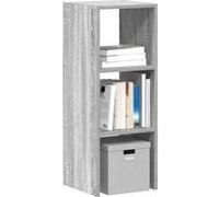 Bibliothèque empilable sonoma gris 30x30x80 cm bois ingénierie sonoma gris G