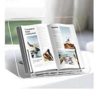 Bibliothèque en acrylique, présentoir à livres à angle réglable, porte-livre de cuisine pliable, support à livres léger