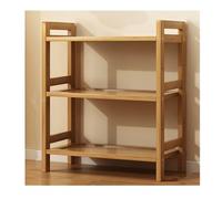 Bibliothèque en Bois à 3 Niveaux, Hauteur 68 cm, Longueur 35/50/70, étagère en Bois for Bureau et Salon, étagère Ouverte autoportante(Natural 70x25x68cm)